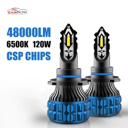 Carolyn 2024 nuevos faros LED h4 h7 H1 9004 faros automotrices 9005 9006 h11 lámpara antiniebla actualización bombilla Canbus de alta potencia 6500K