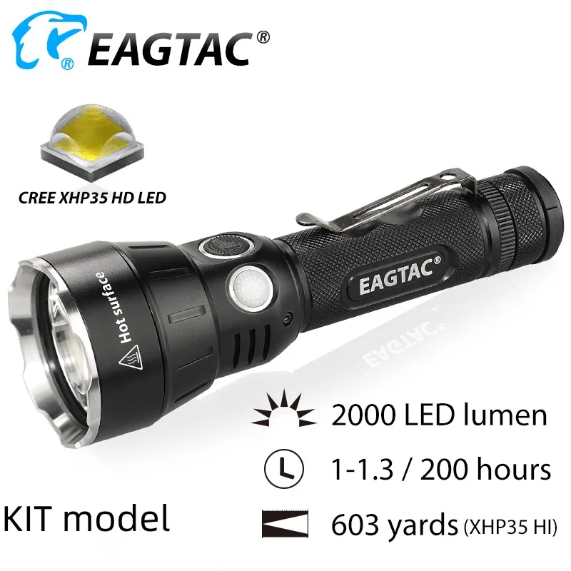 EAGTAC SX30C2 مصباح ليد جيب الترا المدمجة XHP35 LED 2000 لومن 553 متر لمسافات طويلة Hich CRI Nichia219C CRI92 SST20 CRI95