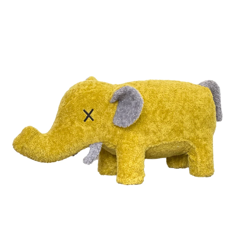

Wool children's cartoon contrasting color animal seat stool elephant home ornament mount