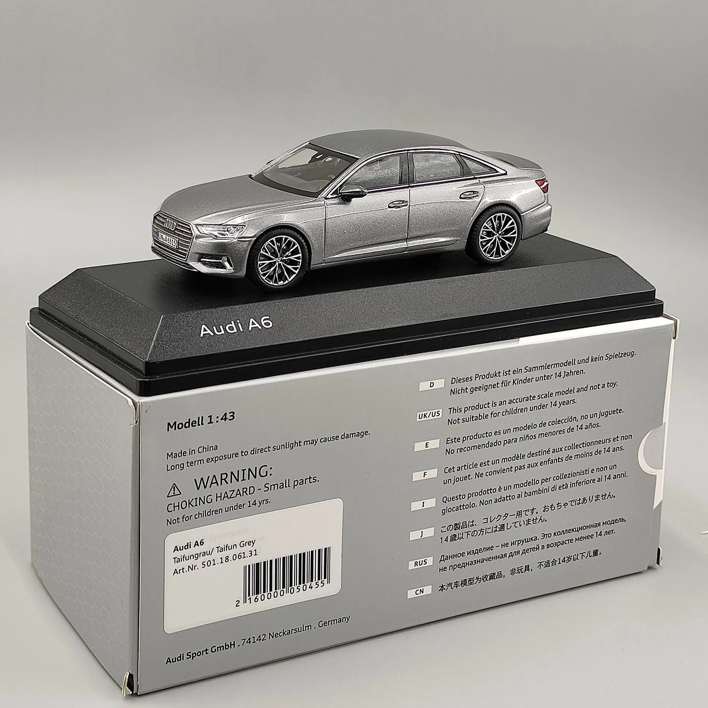diecast-1-43-scale-a6-silver-alloy-car-model