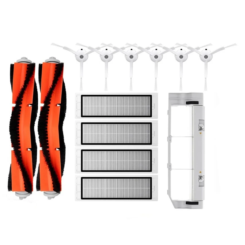 Para xiaomi mijia 1 1s sdjqr01rr sdjqr02rr sdjqr03rr roborock s5 max s6 maxv escova lateral principal filtro hepa capa de escova