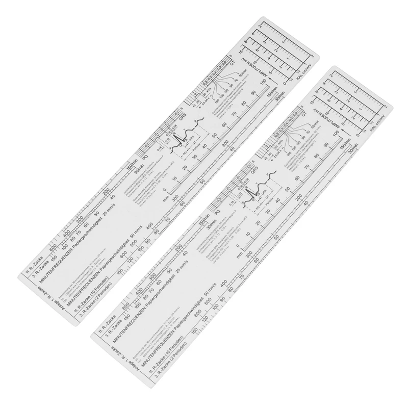 Essential EKG Ruler Pocketcard In English