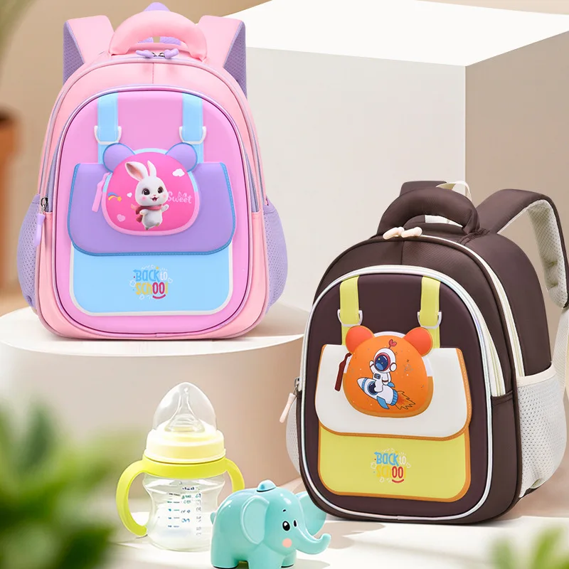 Lightweight Kindergarten Backpack for Kids, Cute Pattern School Backpack for Boys & Girls