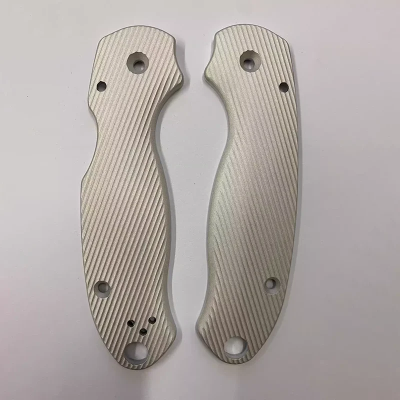 Imagem -04 - Liga de Alumínio Handle Escalas para Genuine Spyderco Para3 Faca Cnc Custom Facas Anodização Sandblast Grip Faça Você Mesmo Tipos
