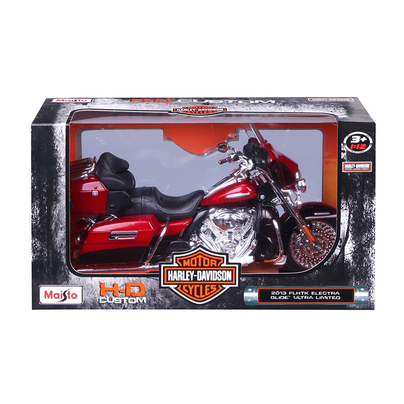 Maisto-modelo de motocicleta Harley Davidson 2013 FLHTK Electra Glide, juguete clásico de fundición a presión, Ultra limitado, escala 1:12, regalo