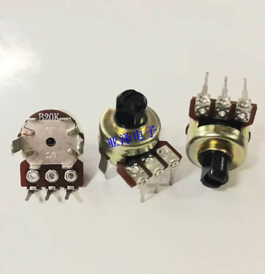 12 type power amplifier with rotary switch volume adjustable potentiometer B20K axis length 7MM 3-pin