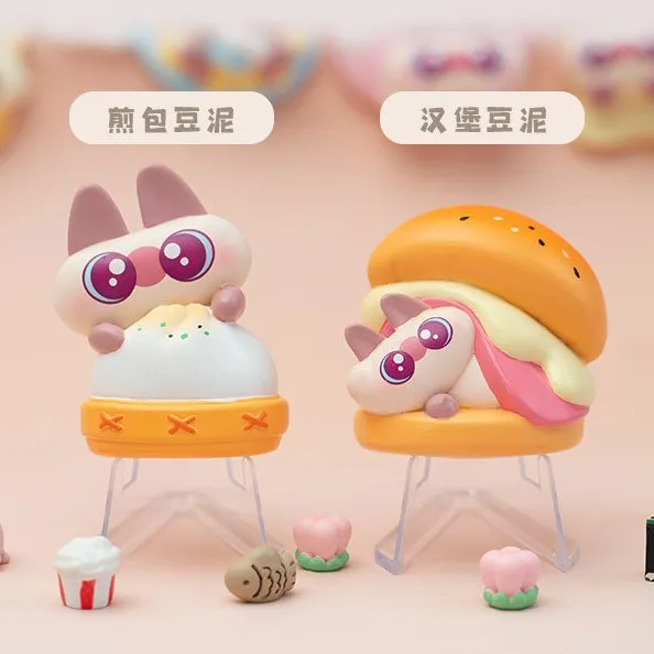 سيام القط الفول لصق الذواقة سلسلة الثلاجة ملصق راتينج لطيف براعة عالية الجودة صندوق أعمى الديكور لعبة الهدايا #4