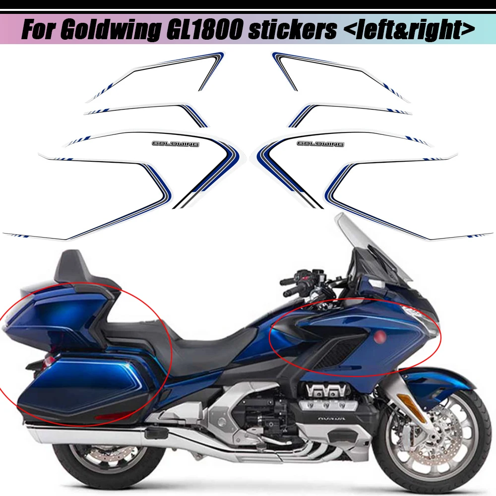 2018 2019 2020 per HONDA Goldwing GL1800 GL 1800 Tank Pad Tour Stickers Decal Kit custodie Protector carenatura parafango tronco bagagli