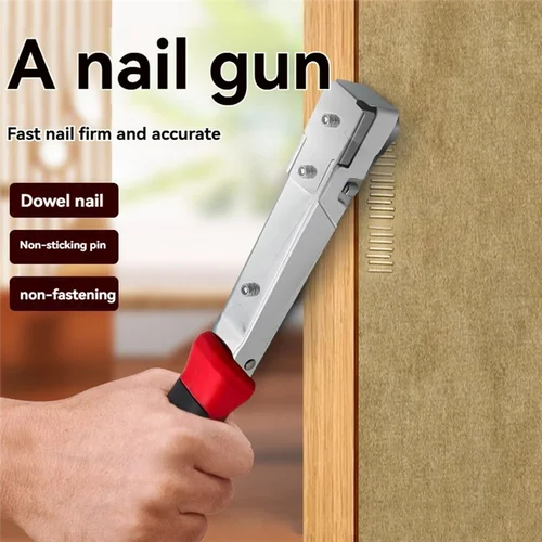 Imagen 2 del producto Grapadora de martillo de mano, grapas tipo puerta, grapadora de martillo Manual, producción de muebles, decoración de carpintería