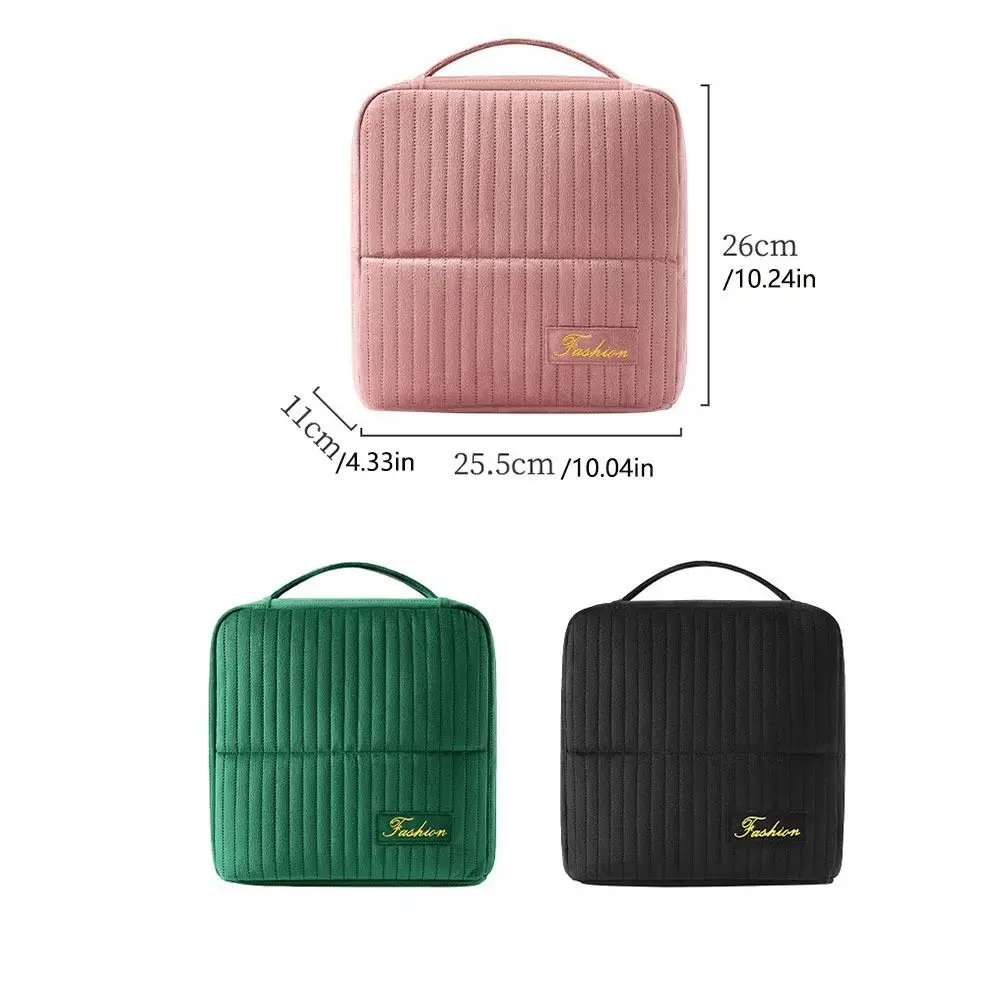 Bolsa de maquillaje de pie para mujer, organizador de cosméticos multifuncional de estilo Vertical, bolsa de equipaje de viaje de gran capacidad con múltiples compartimentos