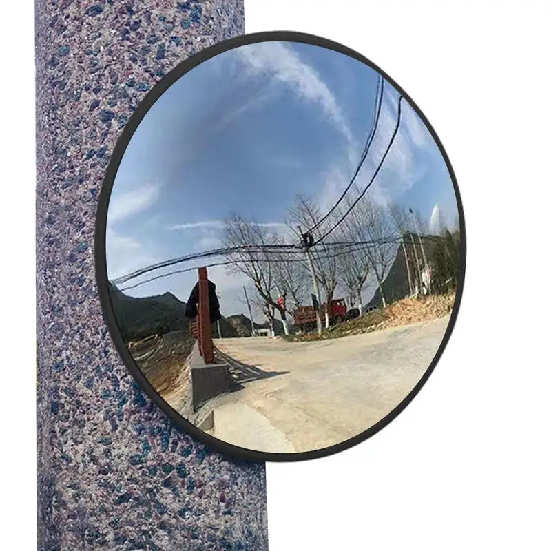 30cm  Round Convex Security Mirror Adjustable Wide Angle Street Mirror For Wall Vision Metalizes Convex Driving Safety