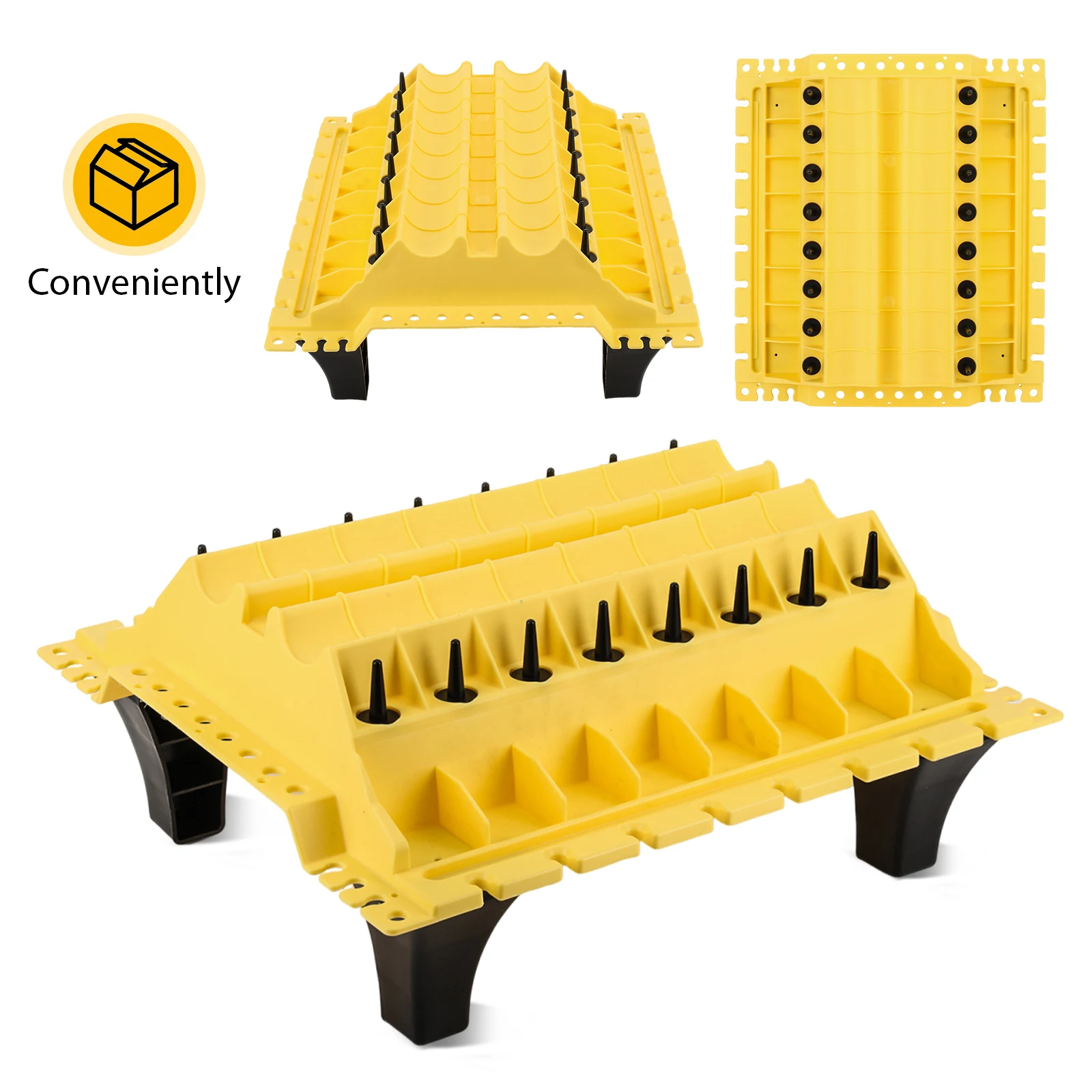 

Engine Organizer Parts Tray Multifunctional Portable Engine Cylinder Head Assembly Organizer for Store Car Cylinder Head Parts