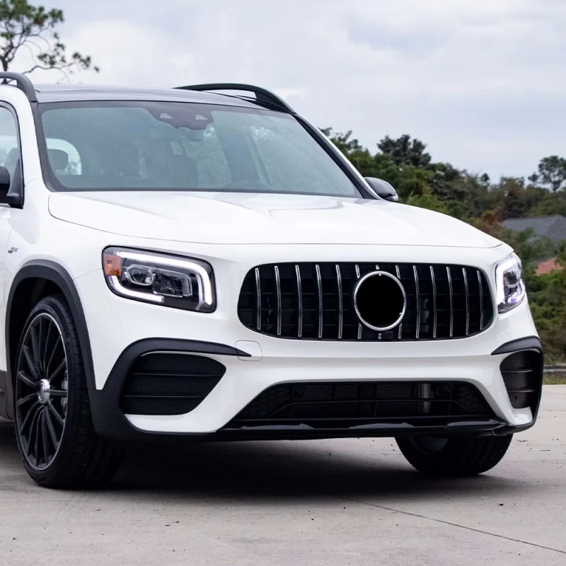 

For Mercedes Benz GLB-Class X247 2020 2021 2022 2023 GLB180 GLB200 GLB250 GT Style Bumper Hood Mesh Front Grill Grille