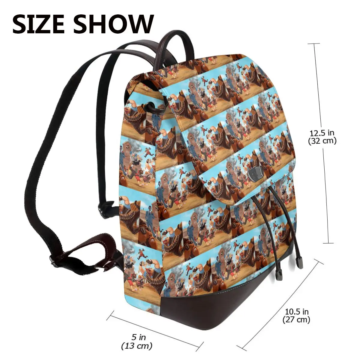 Team Fortress 2 Red Vs Blue Bookbag School Student Bags Hiking Travel Daypack for Women Fashion Derma Backpack