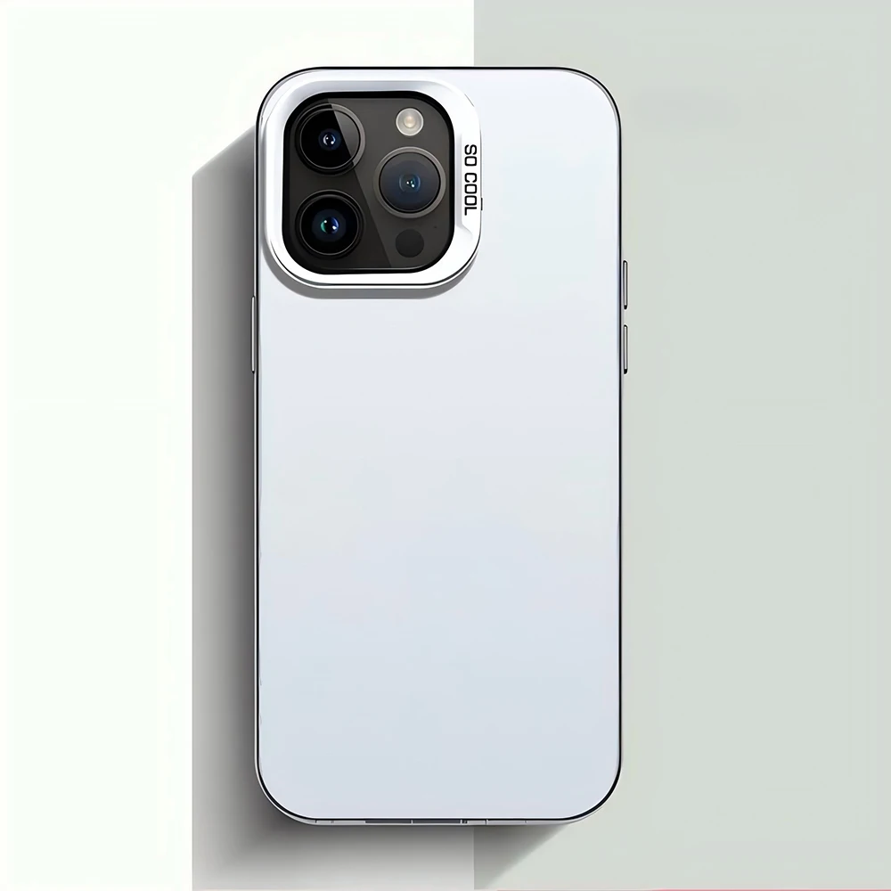 حافظة لهاتف آيفون 17 16 15 14 13 12 11 X XS XR XSMAX 7 8 Air Pro Max Plus غطاء خلفي فاخر بطبقة مزدوجة