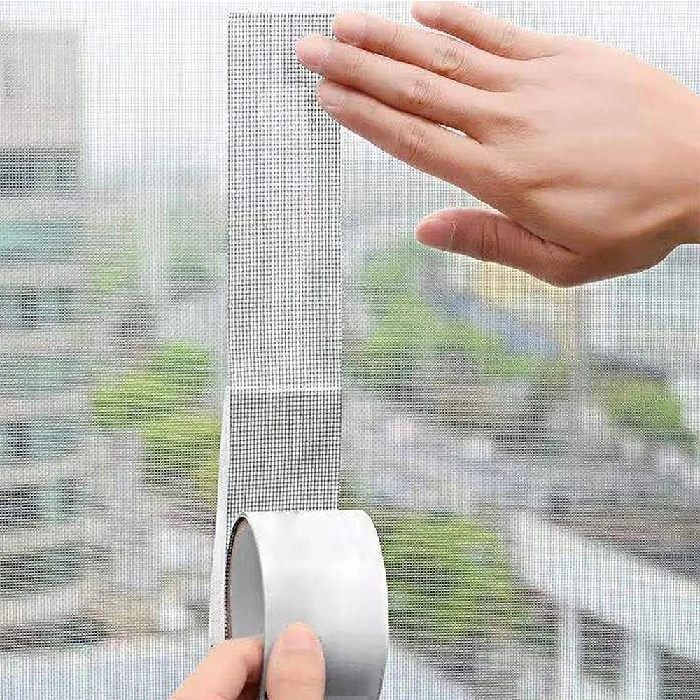 5/10cm Window Screen Repair Tape Self Adhesive Mesh Tape Net Door Fix Patch Anti Insect Mosquito Mesh Broken Holes Repairing