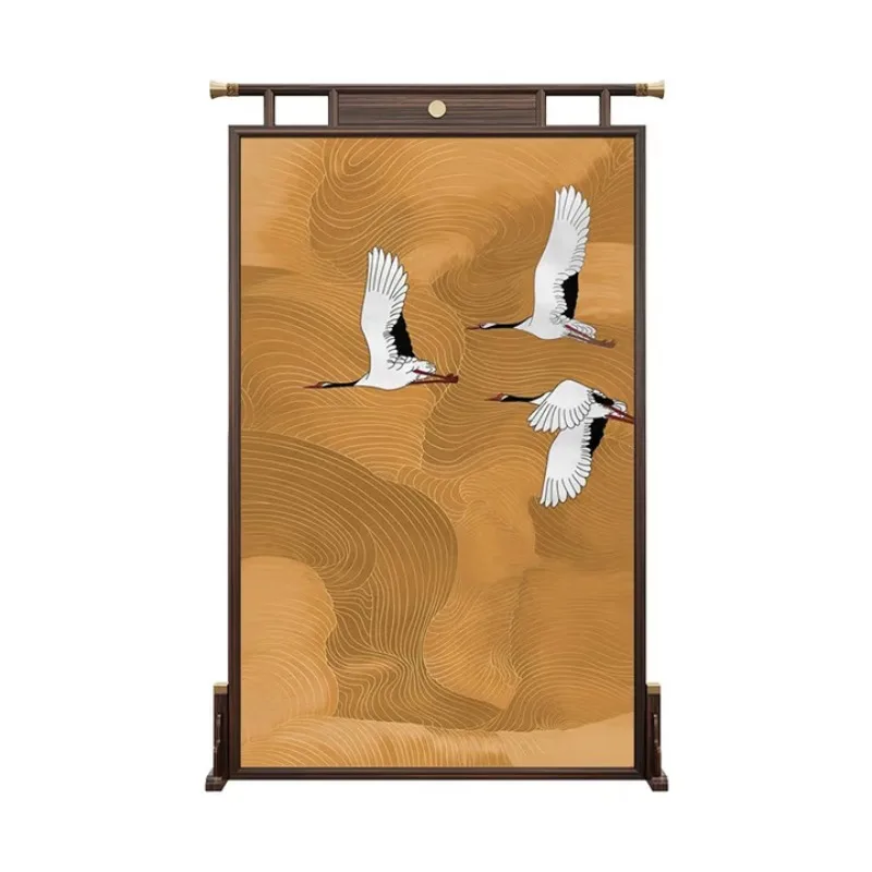 

hat all solid wood light luxury entrance decorative seat screen, Figure 1 black walnut entrance table