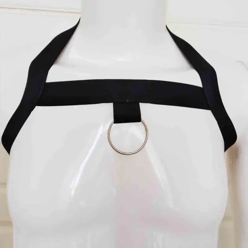 R1WE パンクチェストベルト メンズ ボディチェストハーネスベルト ホローアウトベルトストラップ 男性用伸縮性ショルダーボディストラップ エロティック下着