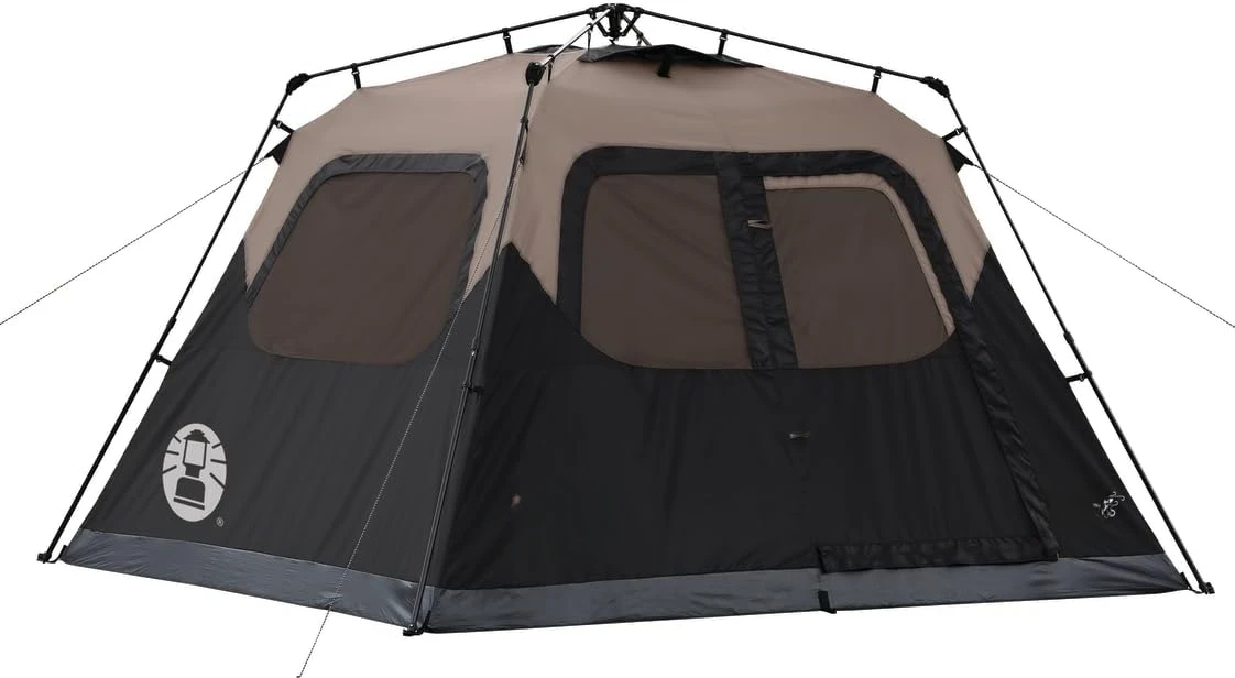 

Tent with 1-Minute Setup, 4/6/8/10 Person Instant Tent with Weatherproof Floor, Pre-Attached Poles, Air Vent, & Carry Bag