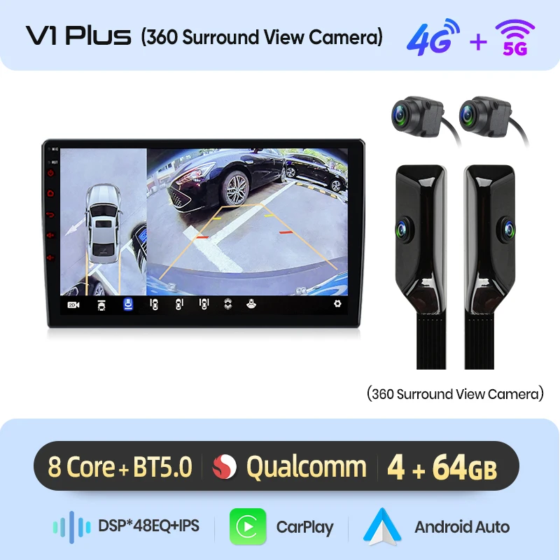 Junsun autoradio voor VW Volkswagen Golf 7 mk7 2013-2017 Draadloze CarPlay Android Auto met Smart Car Systems scherm Accessoires