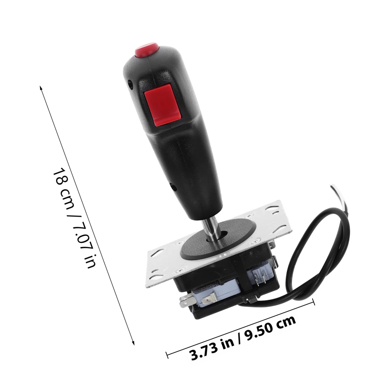 Flight Joystick Aluminiumlegierung Vibration Gaming Stick Ersatz für Flight Simulator Game Controller Zubehör