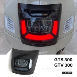 Motorcycle LED Tail Brake Light Red Smoke Lens Rear License Lamp Daytime Running Signal For Vespa GTS 300 GTV 300 GTS300 GTV300