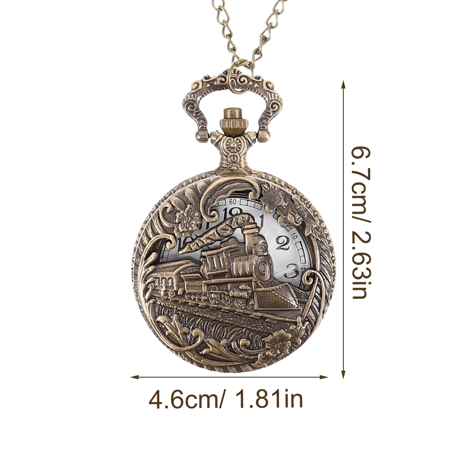 ساعة جيب كلاسيكية للرجال، حركة كوارتز معدنية بلاستيكية، خفيفة الوزن، محمولة، ديكور، أرقام عربية، تصميم منحوت مجوف