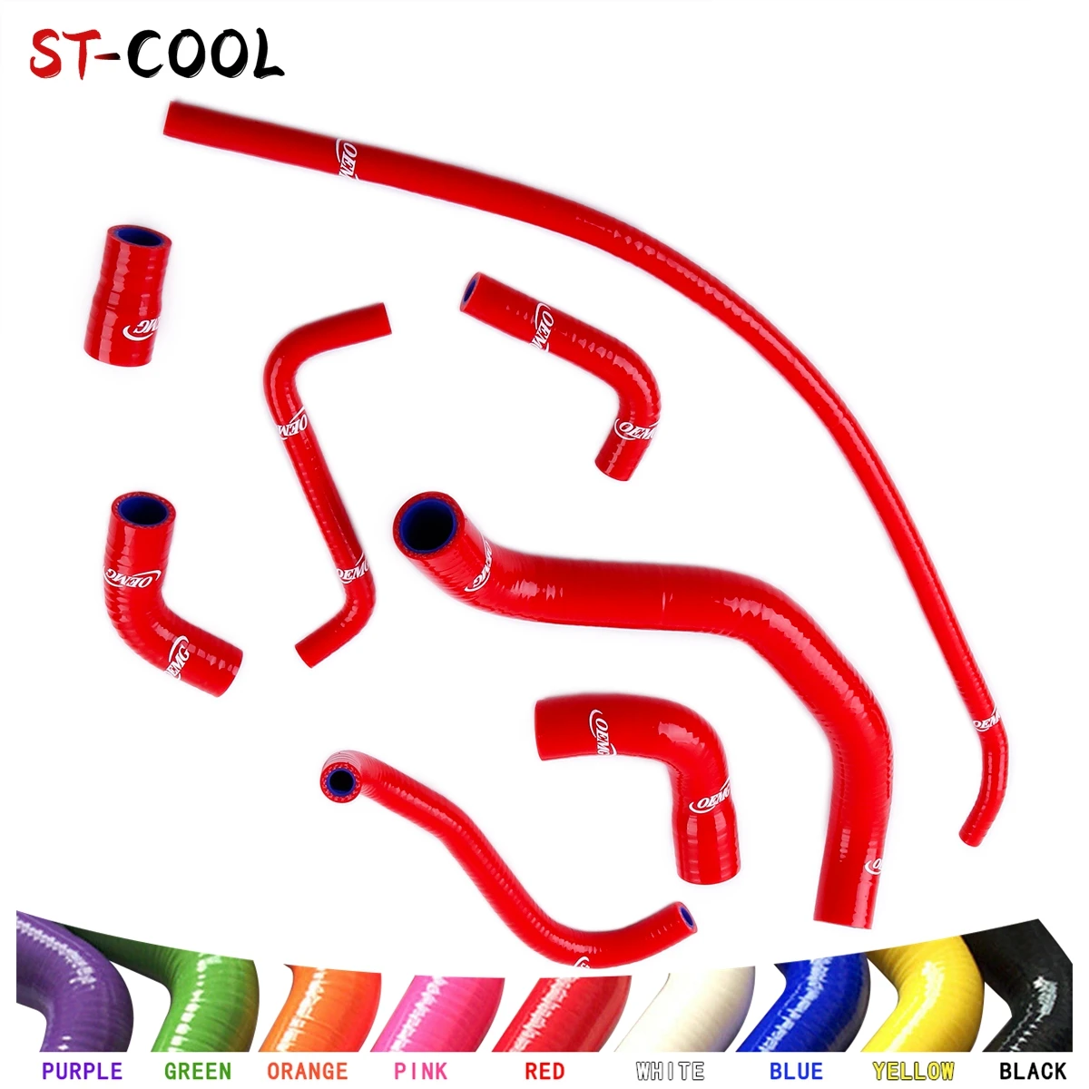 For 1998-2001 Yamaha YZF R1 YZF-R1 1999 2000 Radiator Hoses Kit Silicone Tubes Pipes 8Pcs 10 Colors