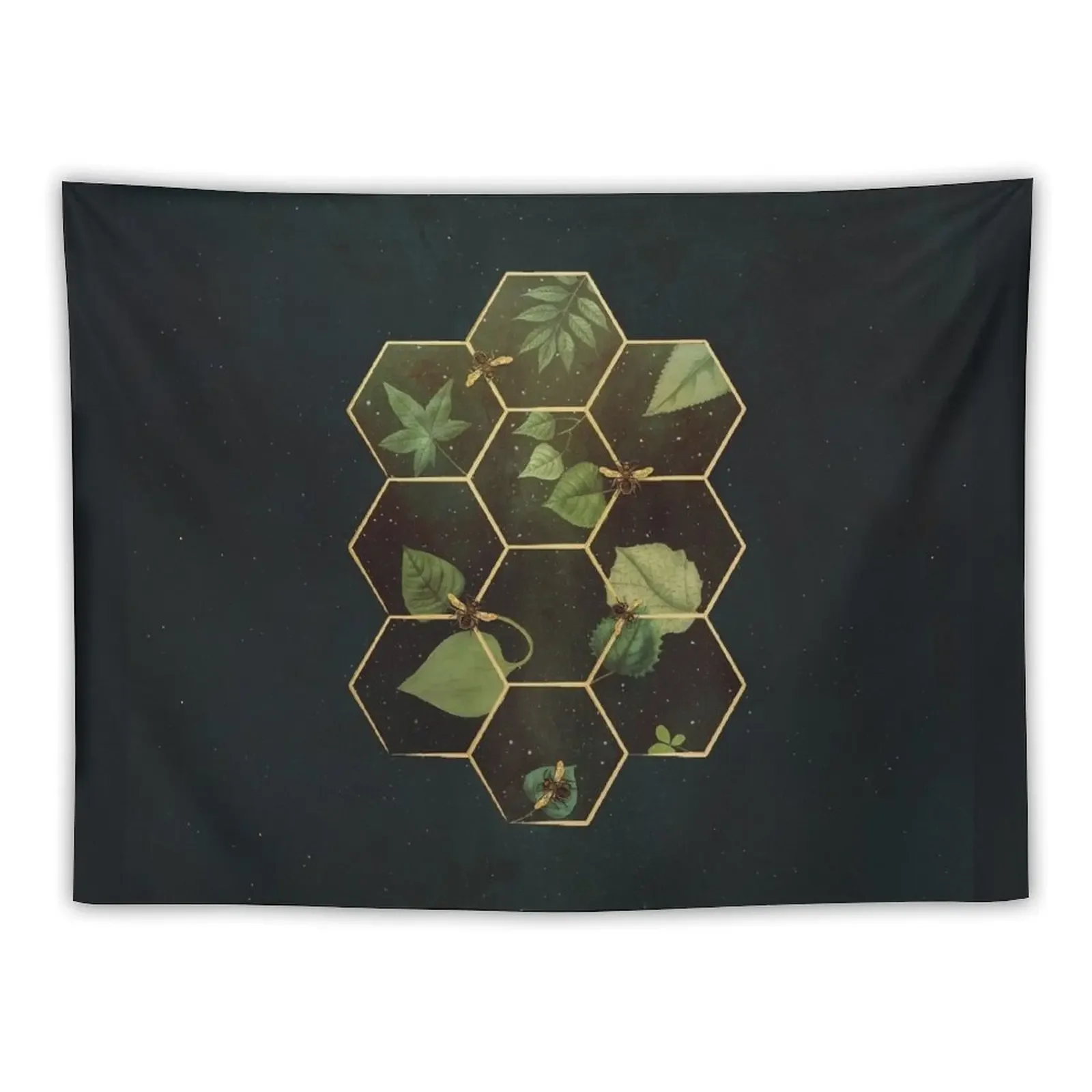 

Bees in Space Tapestry Decoration For Rooms Decorative Wall Murals Tapestry