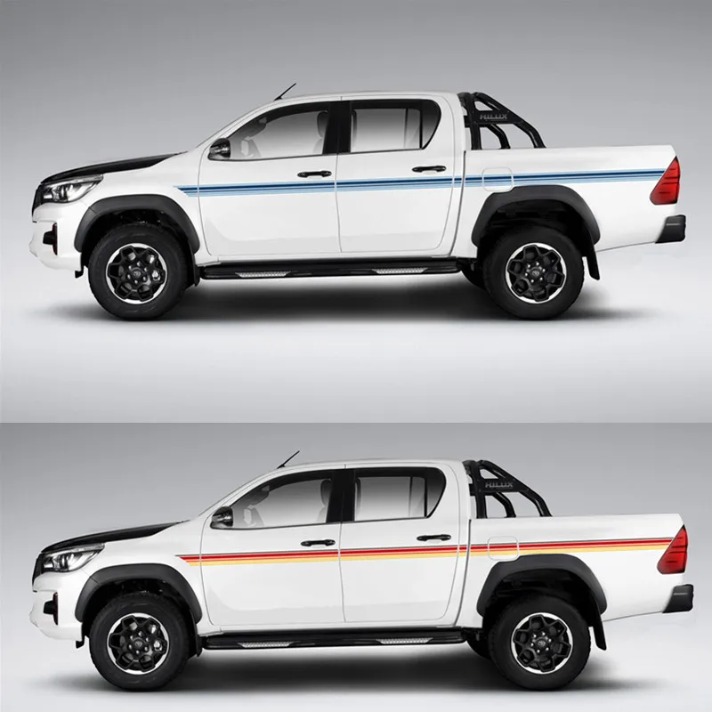 

Car Vinyl Stickers modification customized cobar body stripe decal For Toyota Hilux
