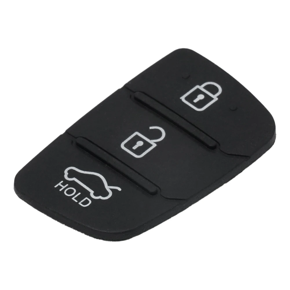 3 Buttons Remote Car Key Shell Fob Rubber Pad For Hyundai Creta I20 I40 Tucson Elantra IX35 IX45 Santa Fe Solaris