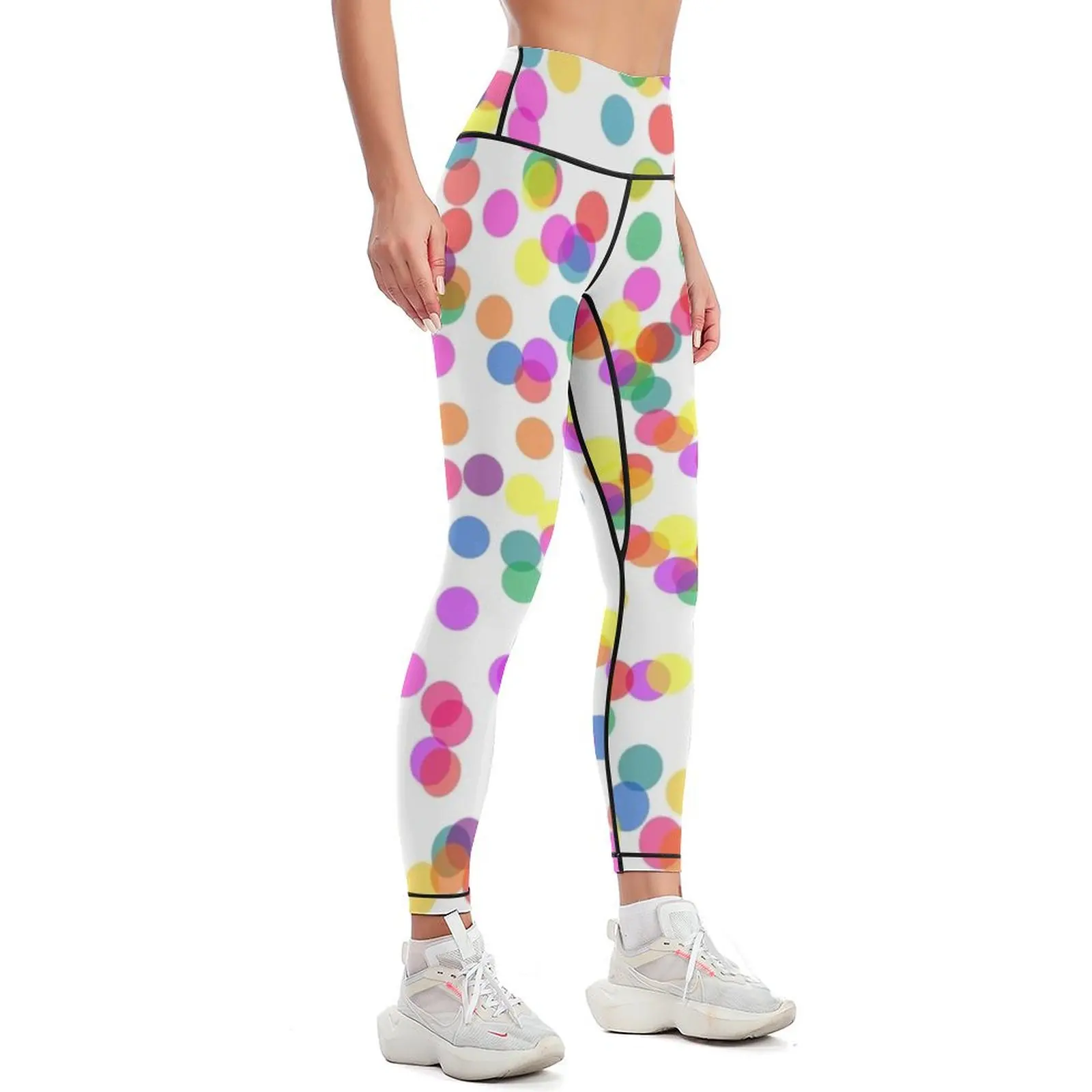 Colorful Confetti Leggings Women's tights gym womans sportswear for gym Womens Leggings