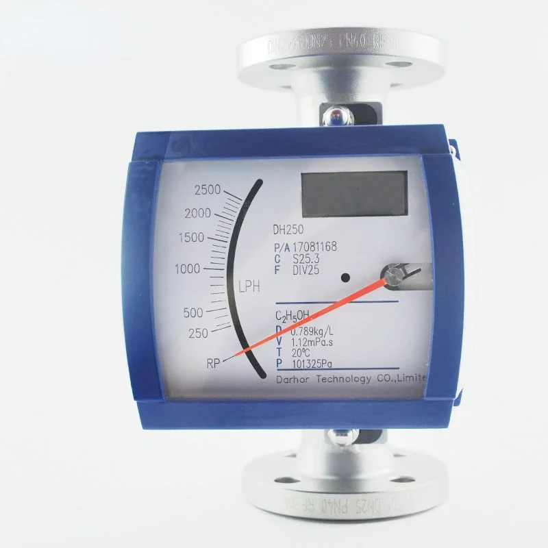 DH250 mechanical metal tube flowmeter rotameter air krone variable area water flow meter