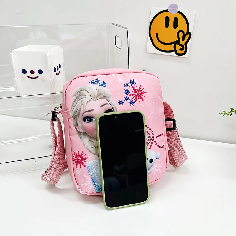 Disney Princess Crossbody Frozen Elsa Cartoon borsa a tracolla ragazze borse moda bambini borse da ragazza