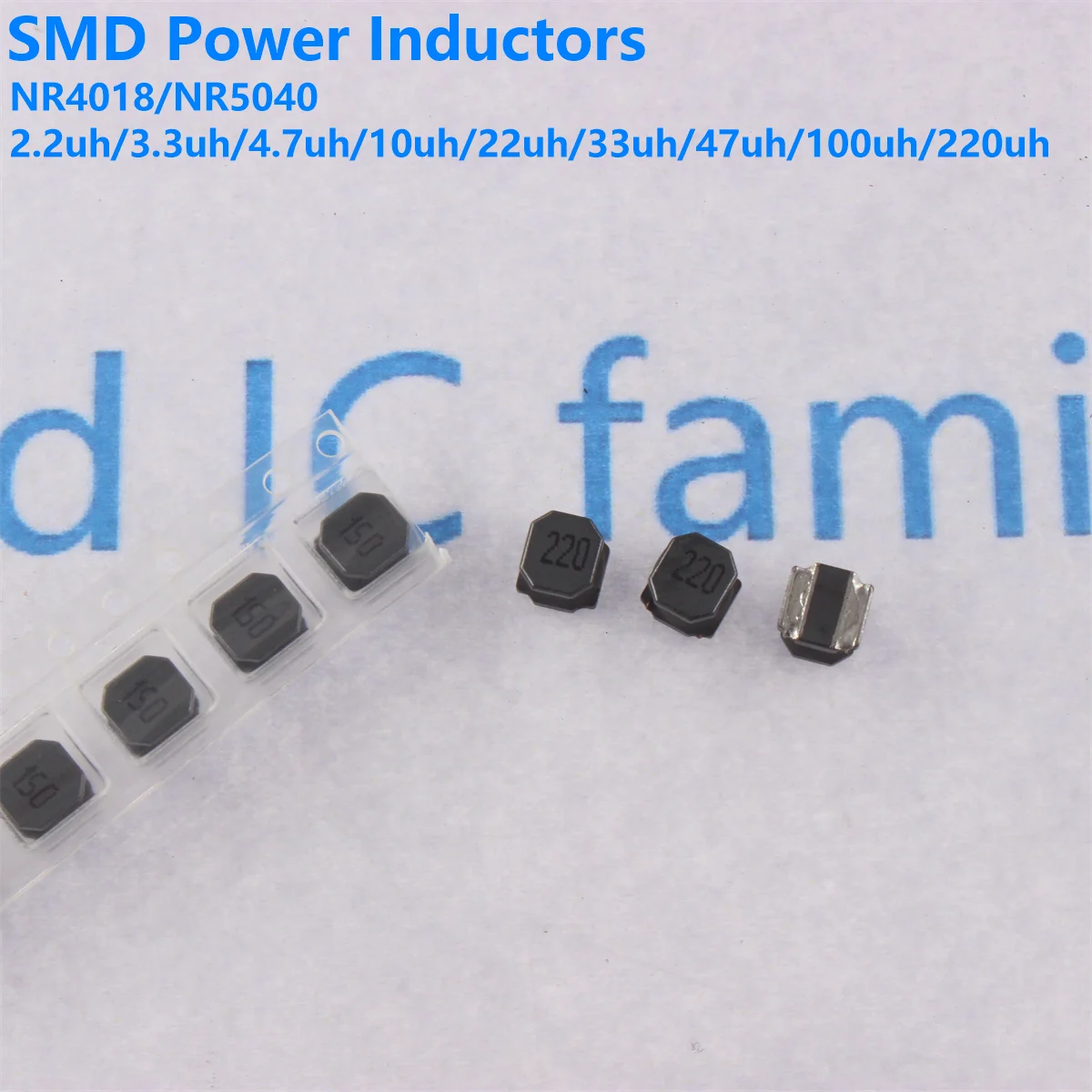 20Pcs shielded inductor NR4018 NR5040 1.0UH 2.2UH 3.3UH 4.7UH 6.8UH 10UH 15UH 22UH 33UH 47UH 68UH 100UH 150UH 220UH 470UH
