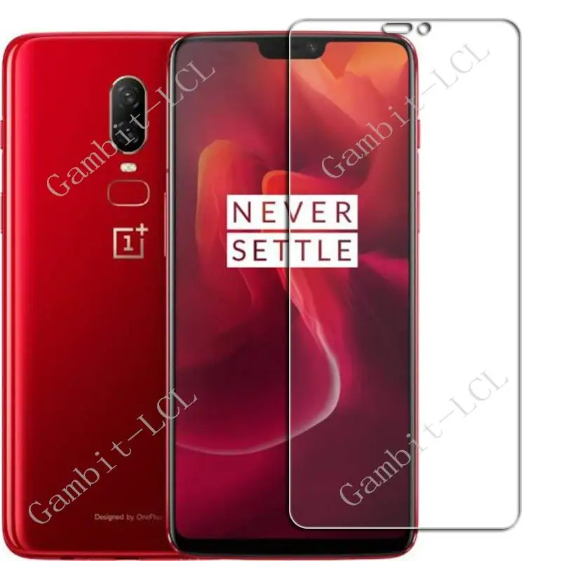 2-4 peças de vidro temperado para oneplus 6 6.28 "oneplus6 one plus 1 + 6 a6000, a6003 película protetora capa protetora de tela