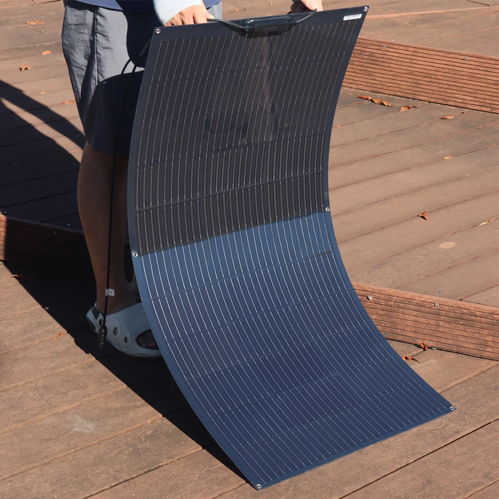 12 فولت لوحة طاقة شمسية مرنة 300 واط 240 واط 200 واط 120 واط 100 واط عدة لوحة كهروضوئية شاحن بطارية نظام المنزل سقف سيارة تخييم شرفة DHL