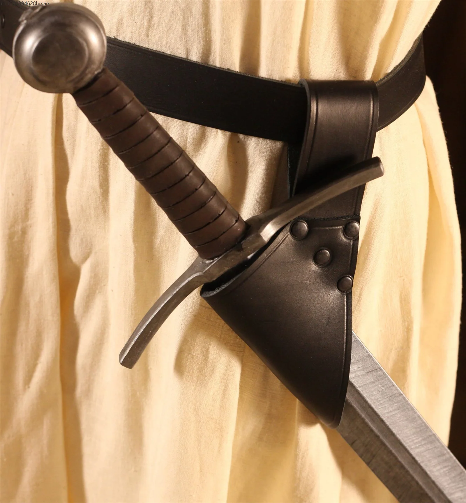 Medieval Viking Larp Sword Belt Sheath Scabbard Frog Holder Adjustable Leather Waist Rapier Holster Adult Warrior Armor Costume