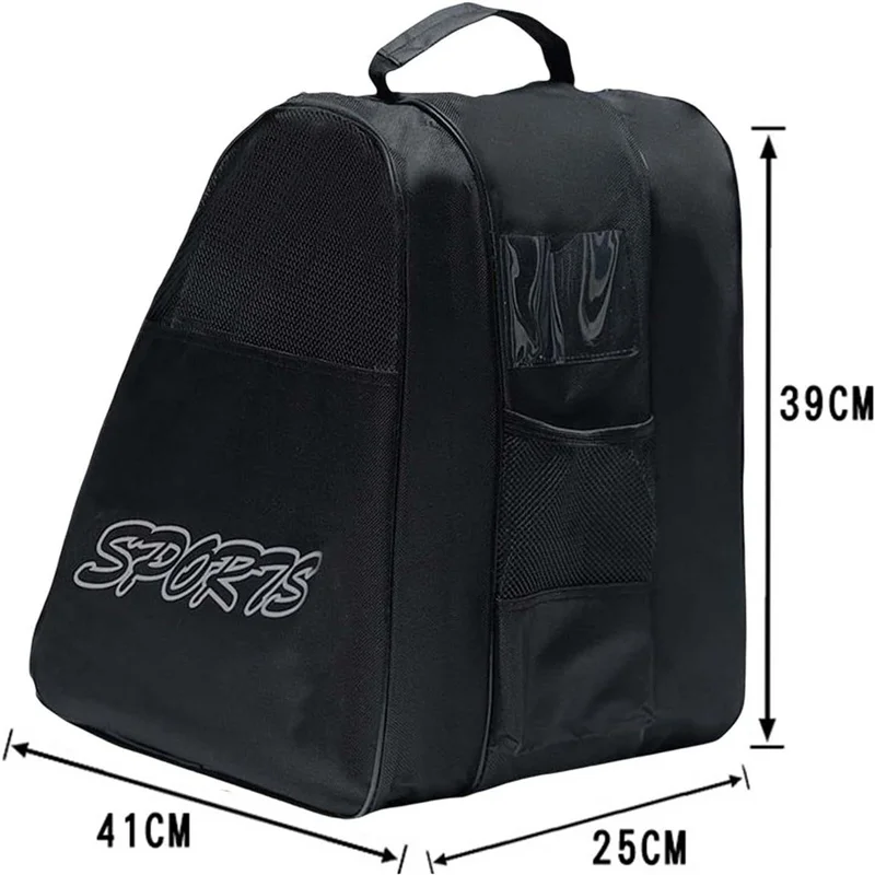 Portable Roller Skates Bag Ice Skating Bag Large Capacity Breathable Kids Inline Skates Bag Skates Storage Bag Skating Shoes Bag