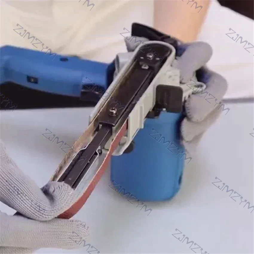 S1T-FF-9*533 미니 DIY 샌더 벨트 샌더 샌드페이퍼 앵글 그라인더 샌더 휴대용 벨트 연마 전동 공구 220V 300-1680m/min