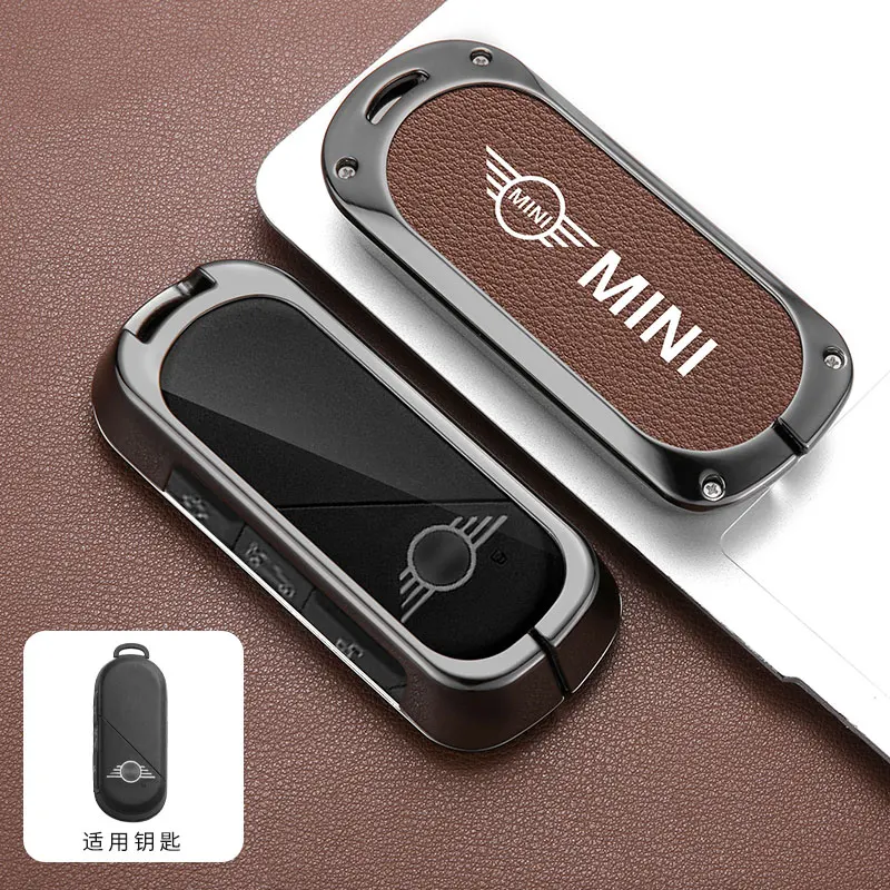 Zinc Alloy Car Key Case Cover Protection for Bmw Mini Countryman Cooper One 2023 2024 Remote Accessories Holder Shell Keychains