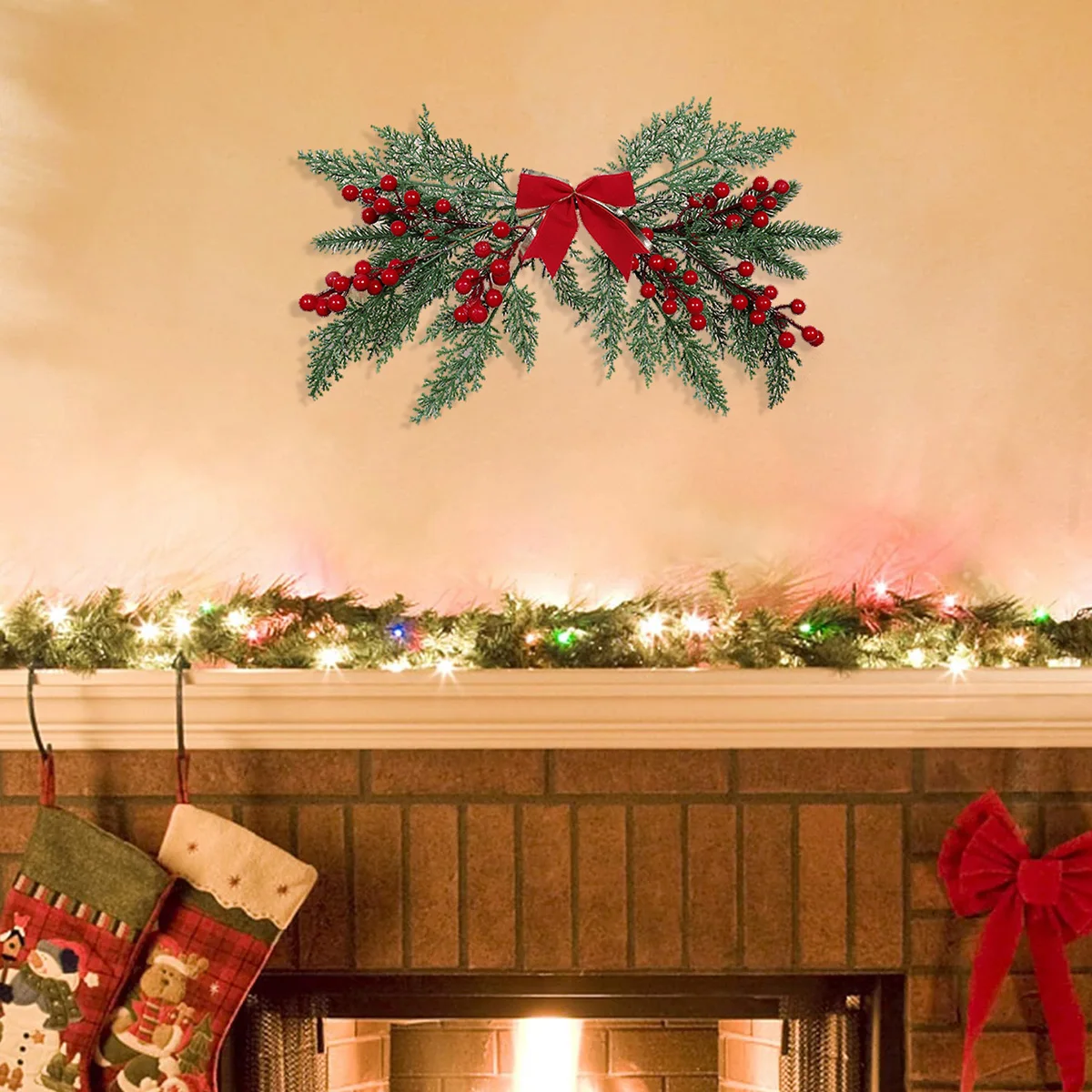 تعليق على جدار التوت الاصطناعي ، قطعة واحدة ، لحفل الزفاف ، داخلي ، خارجي ، فناء ، ديكور للعطلات #4