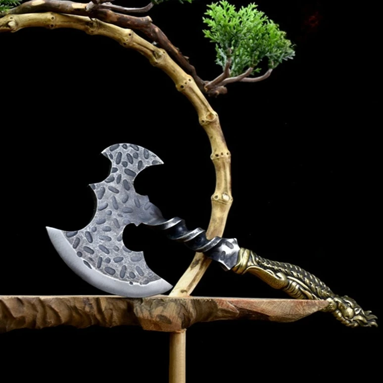 

New Outdoor Multifunctional Hand Forging Chinese Creative Tactical Axe Convenient Camping and Logging EDC Tool High Quality
