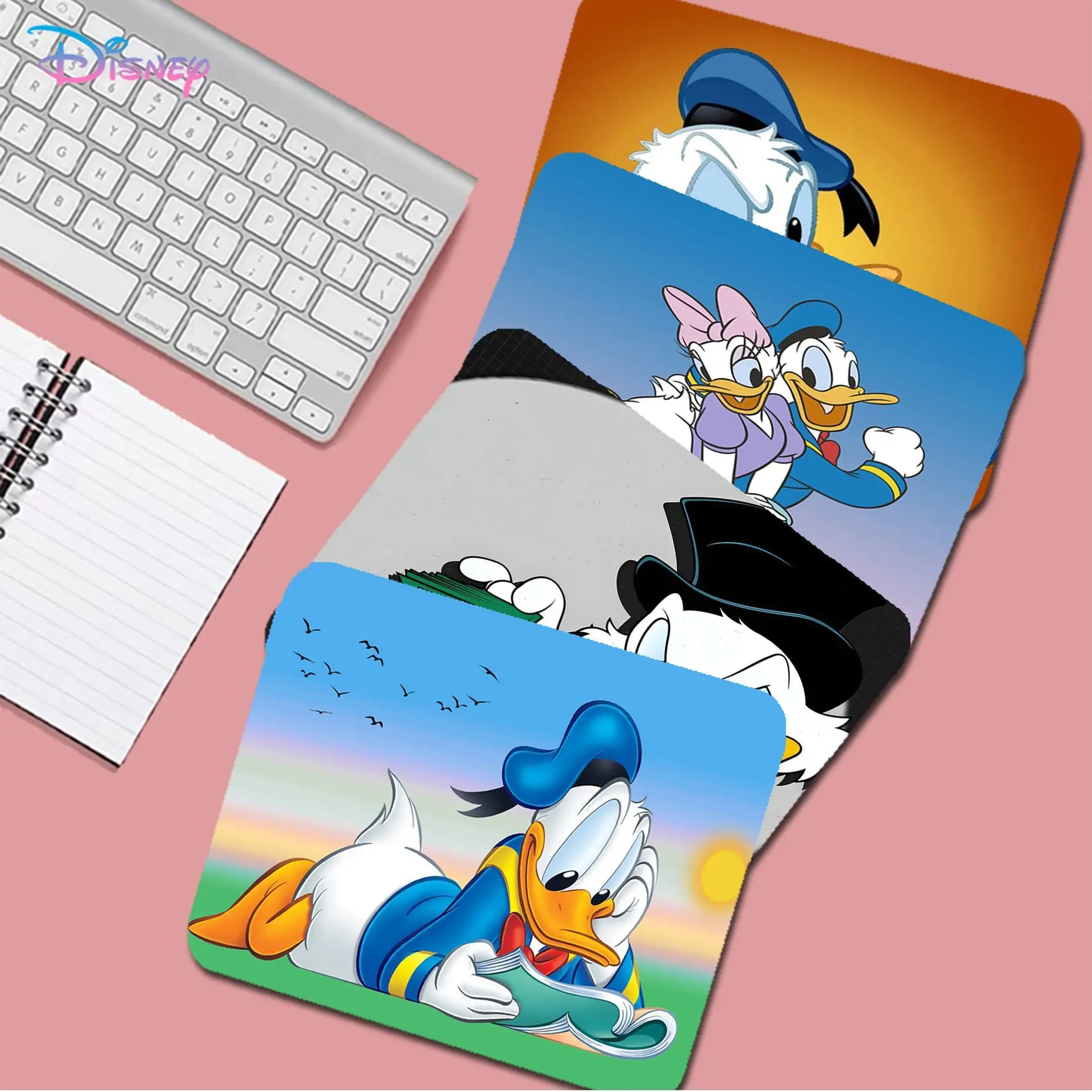 Disney Cute Daisy Duck Cartoon Mousepad Non-slip Lockedge Keyboard Big Mouse Pad Laptop Cushion Non-slip for Teen Girls Bedroom