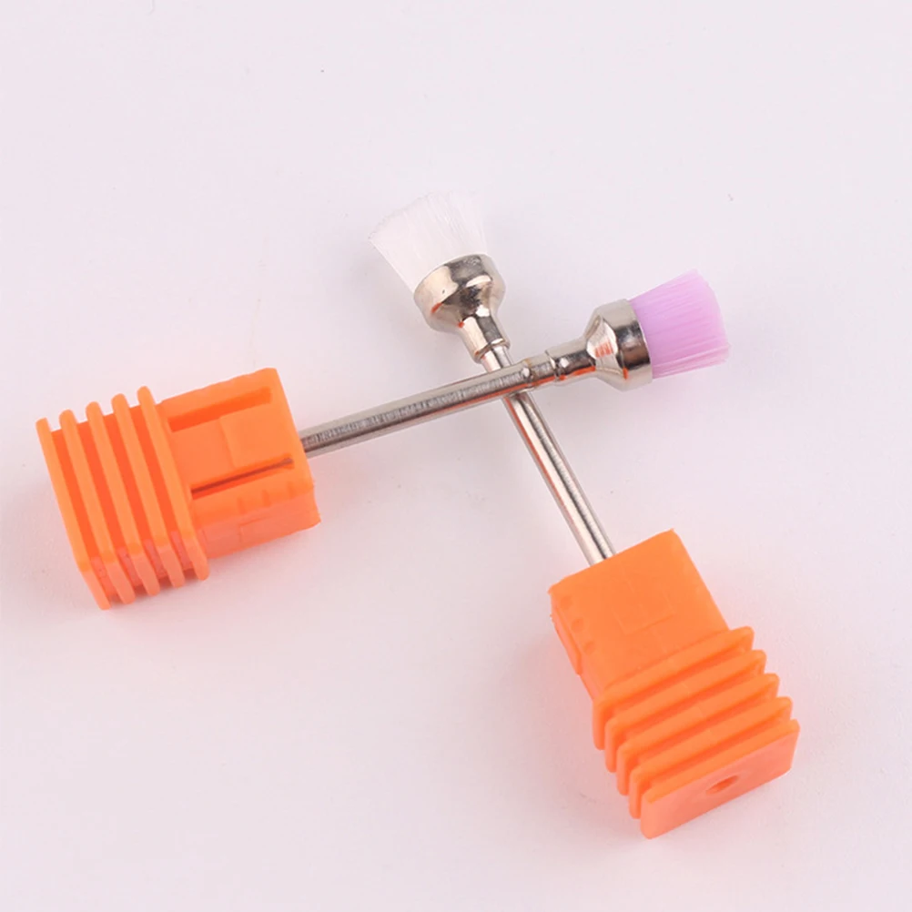 Brosse de polissage des ongles, outil professionnel de nettoyage de manucure, dépoussiéreur Portable pour Nail Art, accessoires de traitement de pédicure, 4 pièces