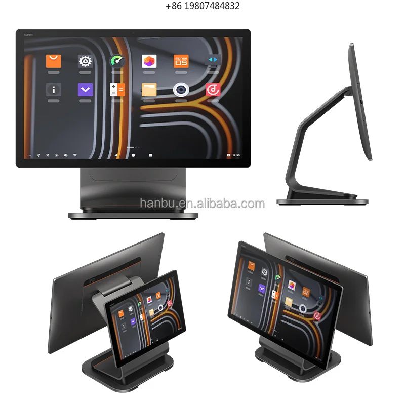 Smart Desktop Terminal Android 13 POS for Aliexpress, Touch Screen Cash Register with Printer for Retail Use