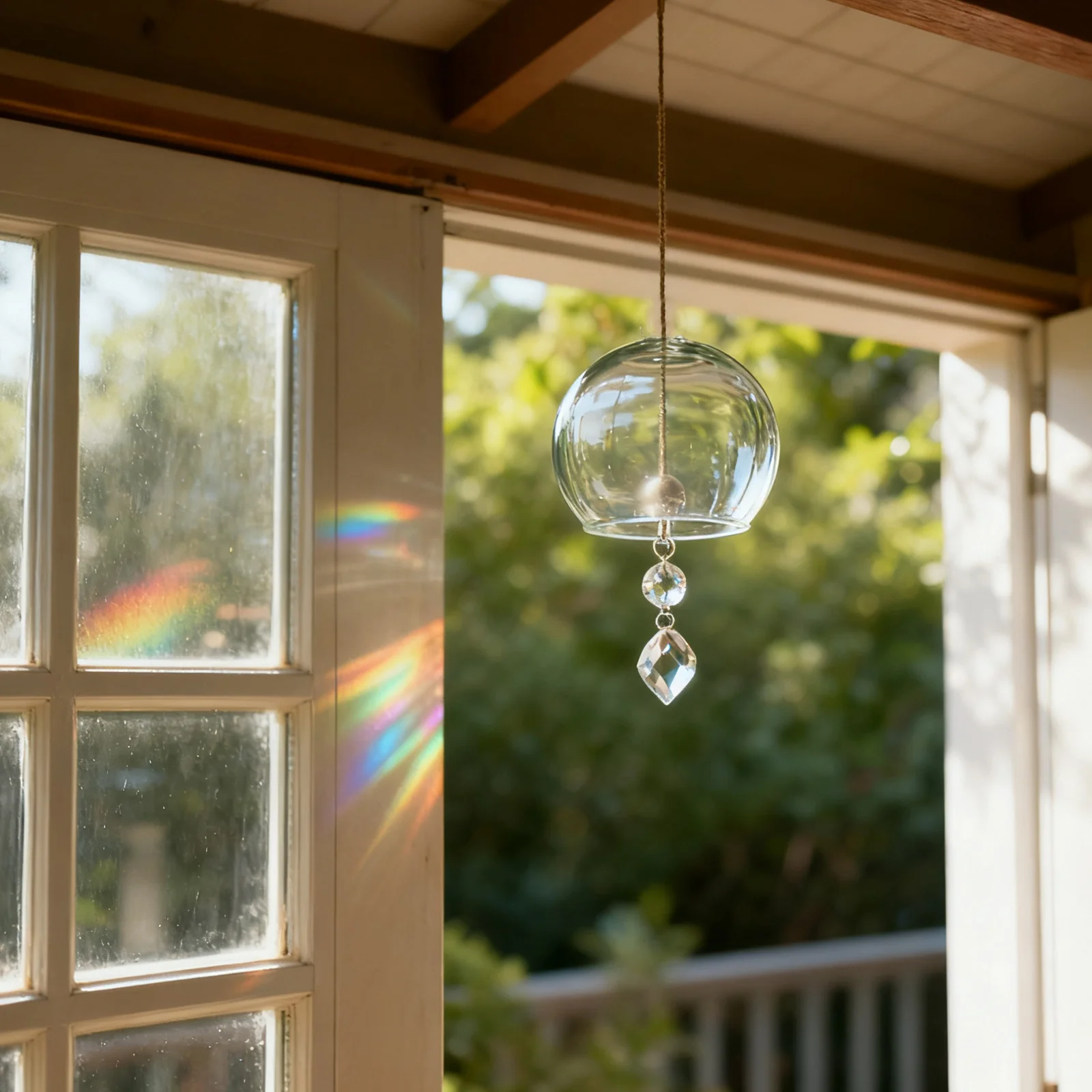 

4Pcs Hanging Wind Chime Glass Dome 70Mm Japanese Style Transparent Replacement for DIY Craft Indoor Outdoor Decor