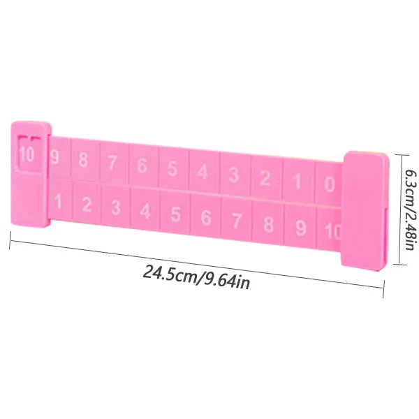 Zabawki edukacyjne dla przedszkolaków do nauki matematyki, zabawka do dopasowywania liczb, linijka do rozkładania liczb dla dzieci.