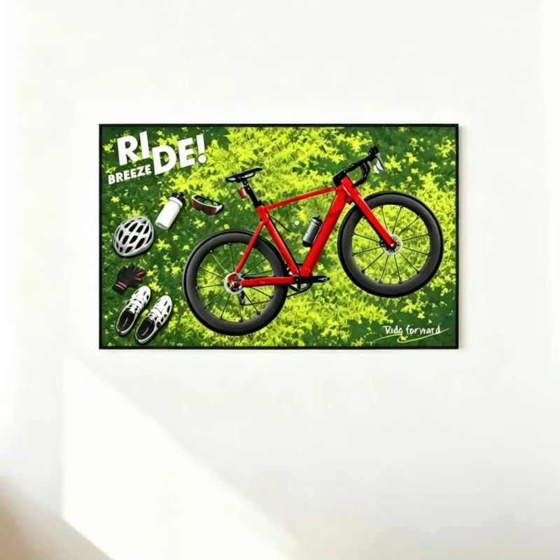 Wall Mount Display Frame For Racing Bicycle Assembly Model, Dustproof Decor Frame Only No Model