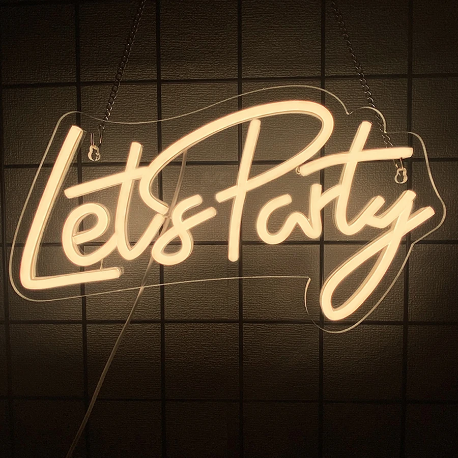 Neon Sign Seri Let'S Party Unt - Party Games Bachelorette ulasan dan harga